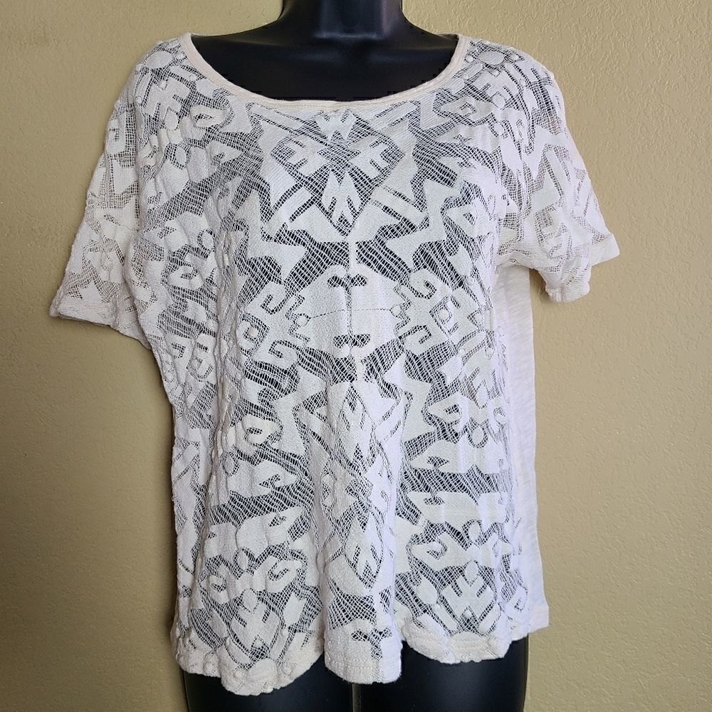 Madewell Sheer Cream Top